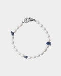 Pearl Blue Bracelet silver clasp