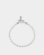 Pulsera de perlas Timeless con cierre plateado de acero inoxidable 316L