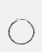 Bracciale in acciaio a maglia foxtail