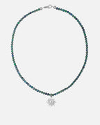 silver Radiant Sun Necklace 