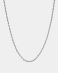 Rope Chain Silver Necklace - Jewelry Online
