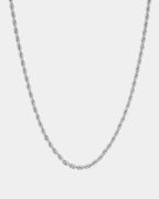 Rope Chain Silver Necklace - Jewelry Online
