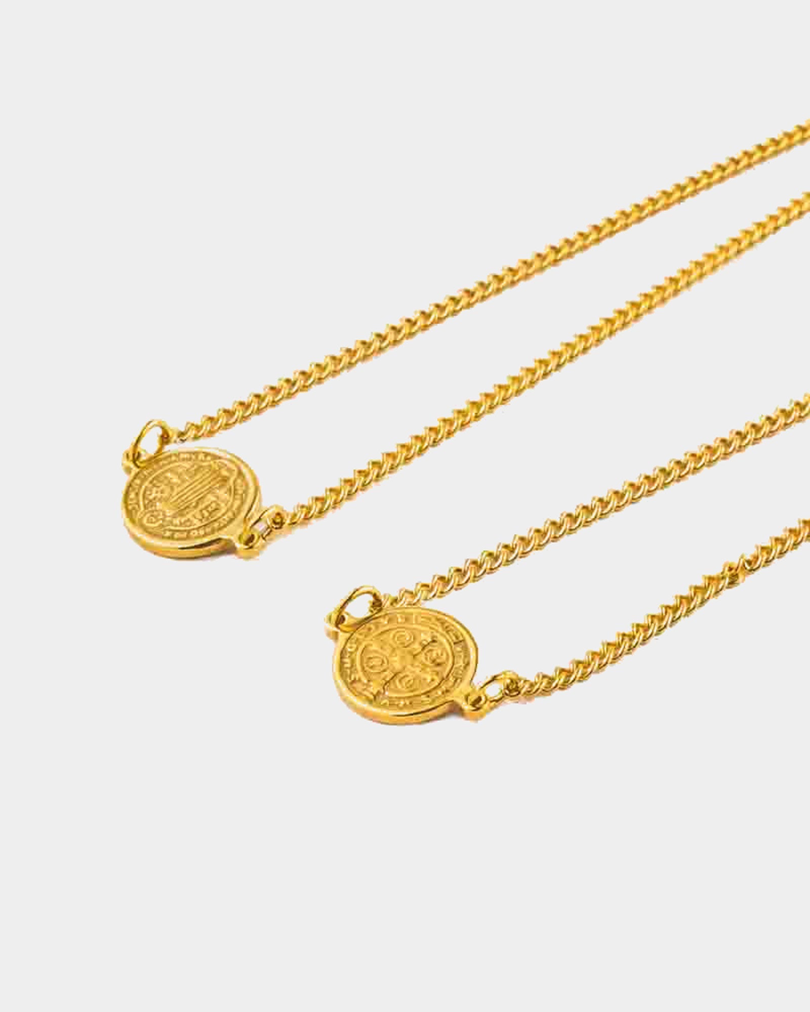 Golden St. Benedicts scapular detail