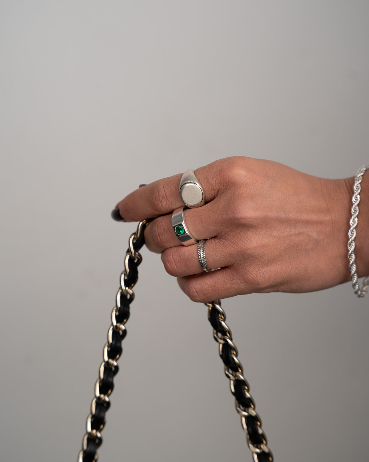 Silver Singles Ring - Buy Rings Online - DICCI