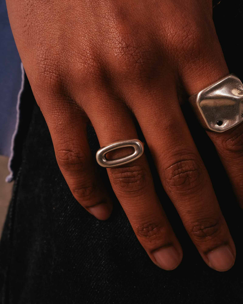 Silver Link Ring