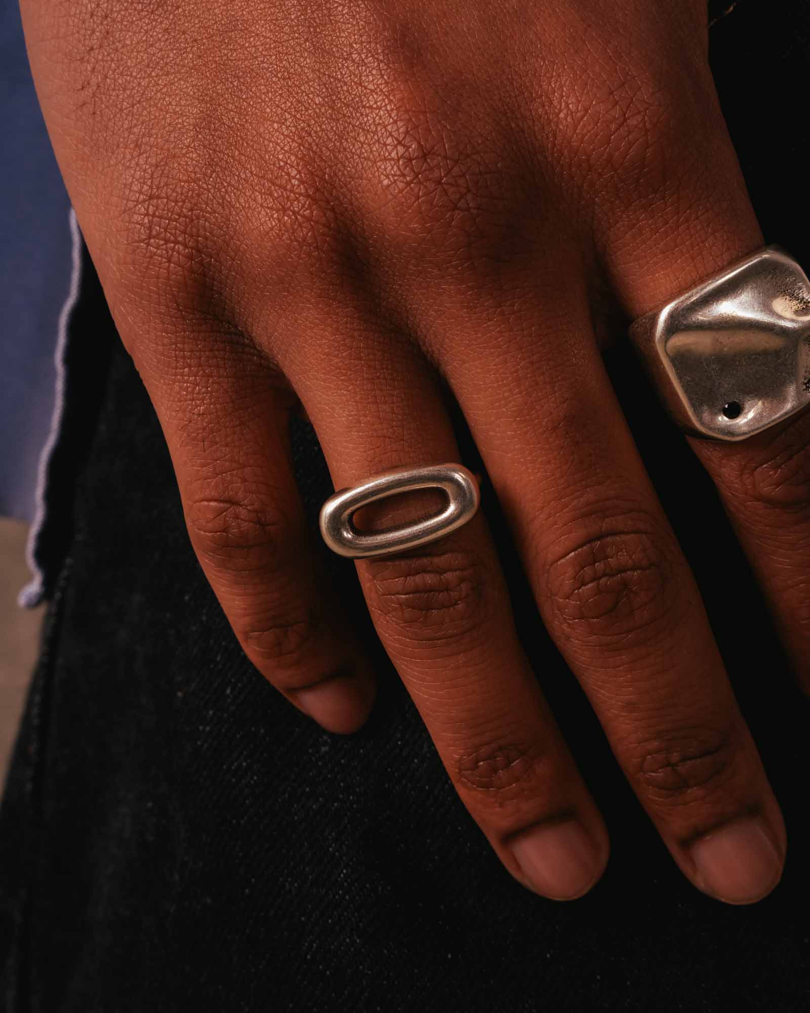 Silver Link Ring
