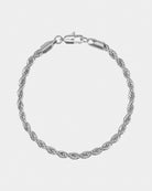 Silver Bracelet in 316L stainless steel with silver plating