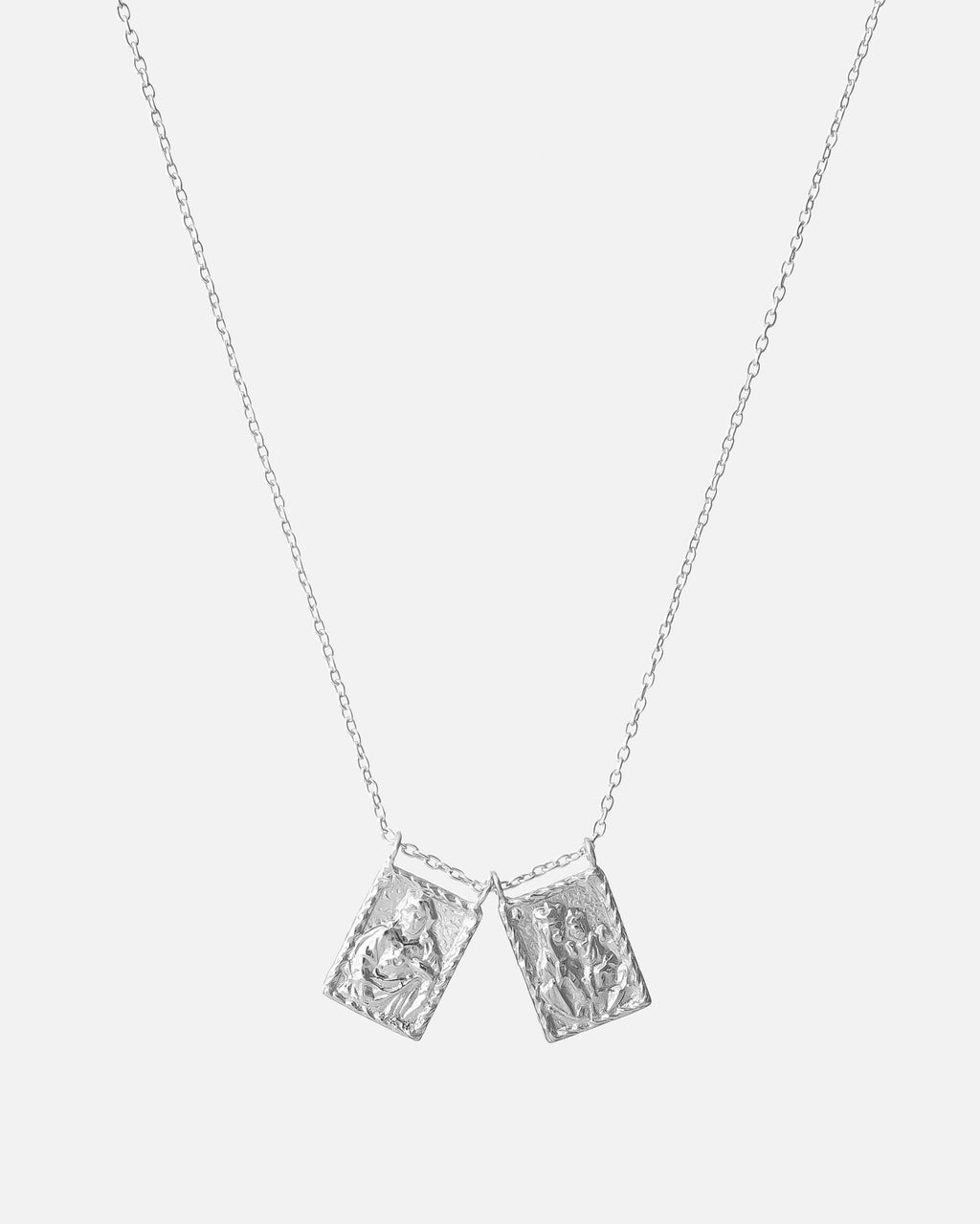 Silver Sacred Heart Scapular