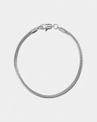 Silver Bracelet in 316L stainless steel with silver plating