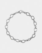 Silver Bracelet in 316L stainless steel with silver plating