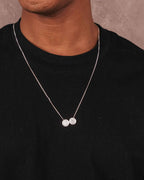 silver St. Benedicts Scapular