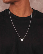silver St. Benedicts Scapular
