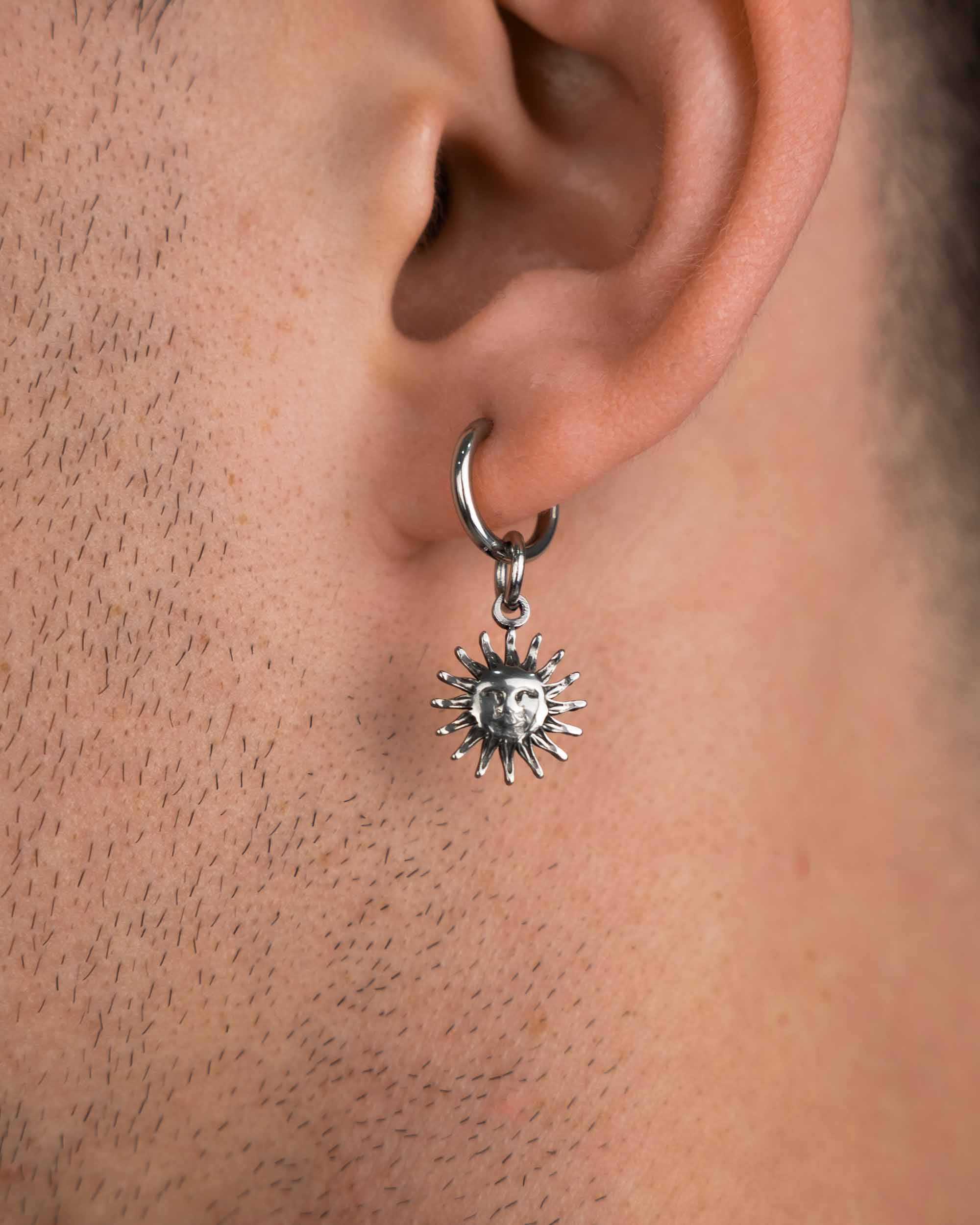 Stainless Steel Earring Sun - Jewelry Online - Dicci