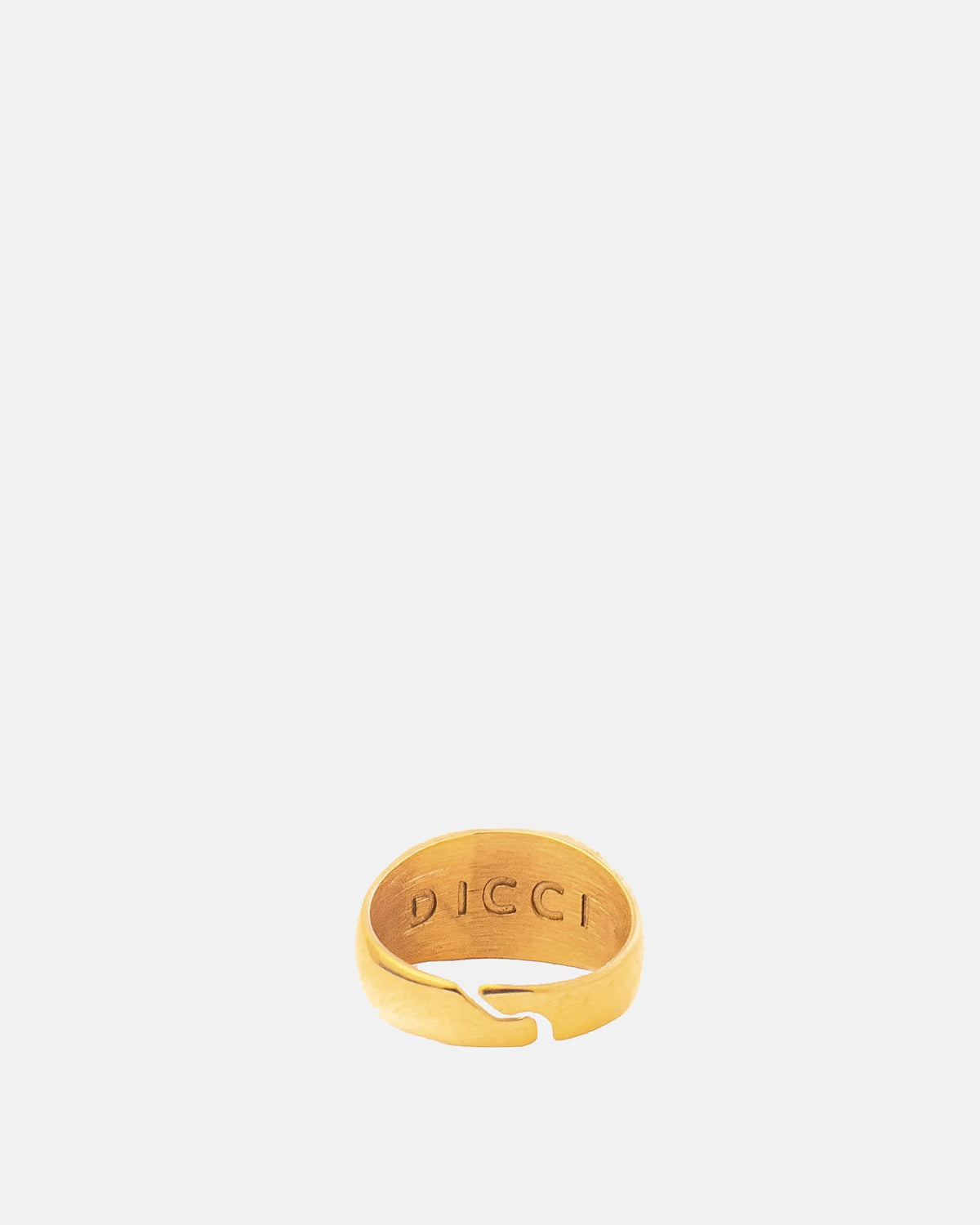 Stainless Steel Golden Sunray Ring product shot