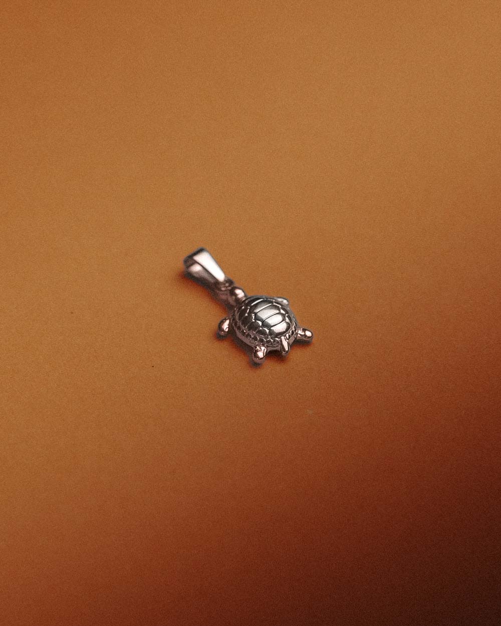 Silver Stainless Steel Turtle Pendant - Necklace Pendants - Dicci