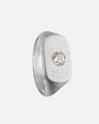 Statement Silver ring with a diamond from Dicci