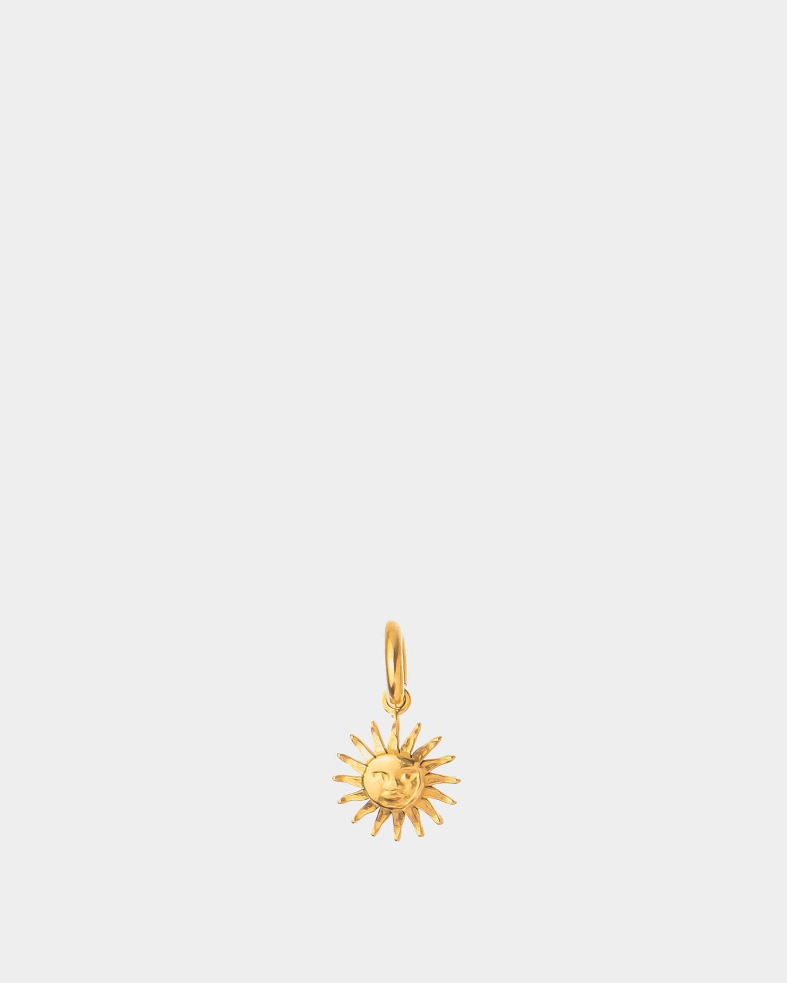 Sun - Golden Stainless Steel Pendant - Online Unissex Jewelry - Dicci