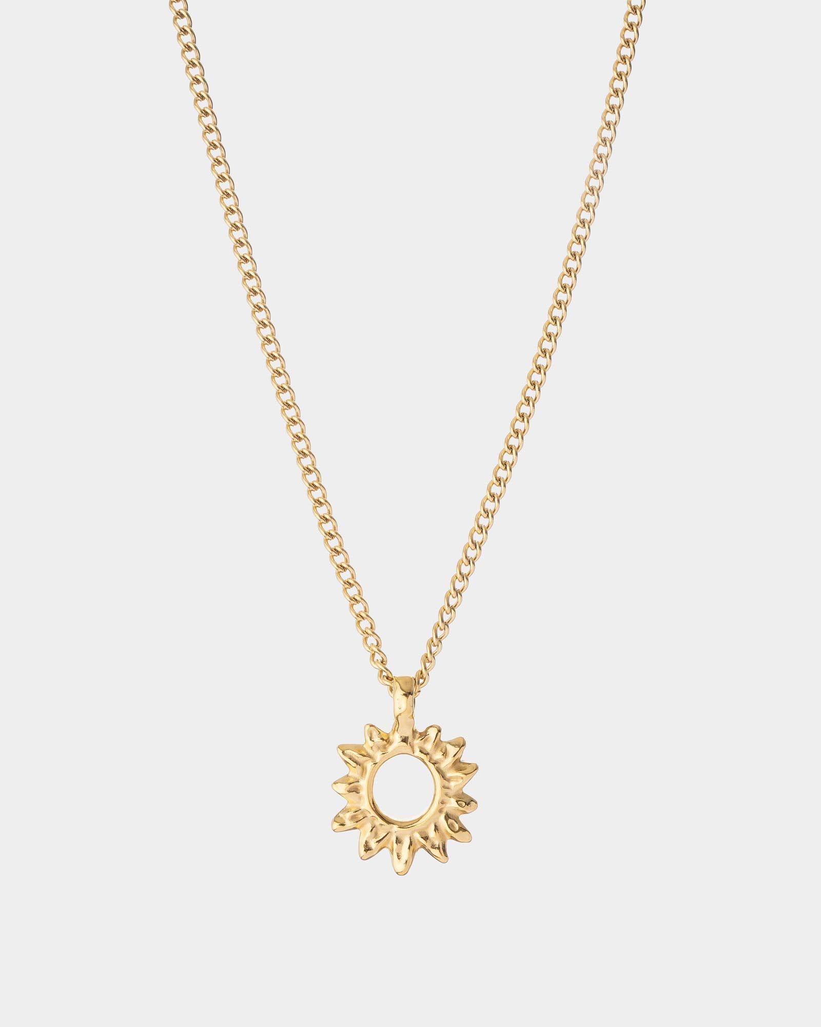 Sunburst Necklace Golden