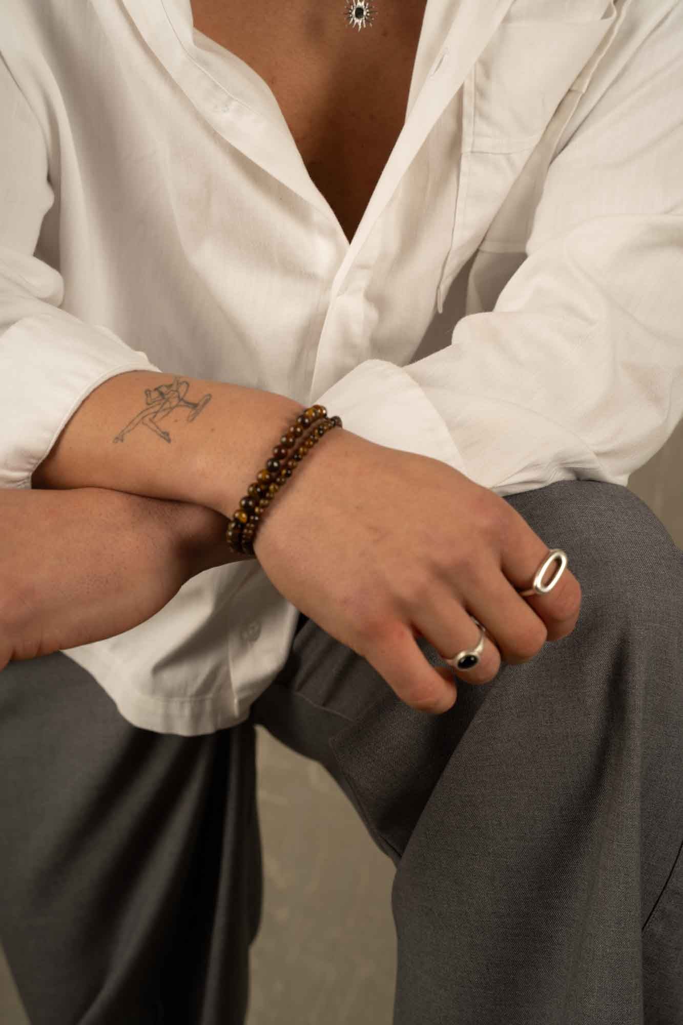 Tiger Eye Bracelet 4mm