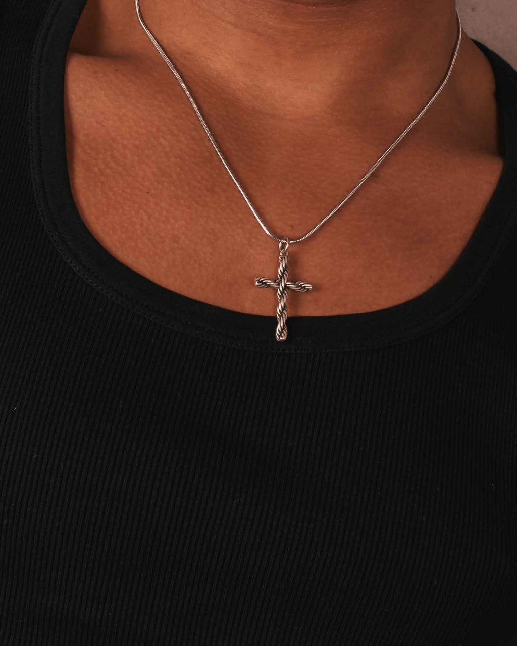Twisted Cross Necklace