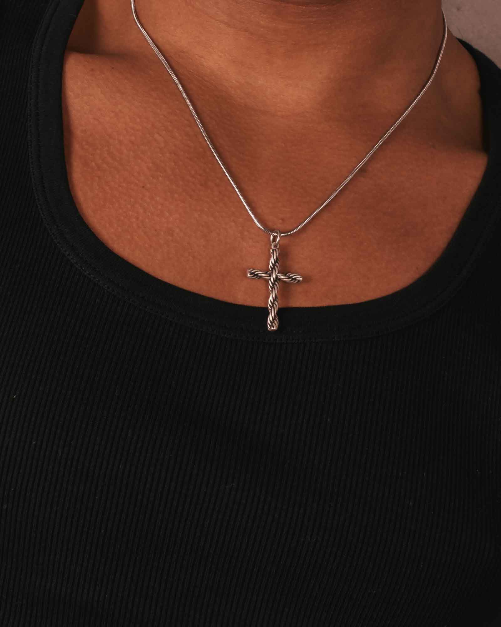Twisted Cross Necklace