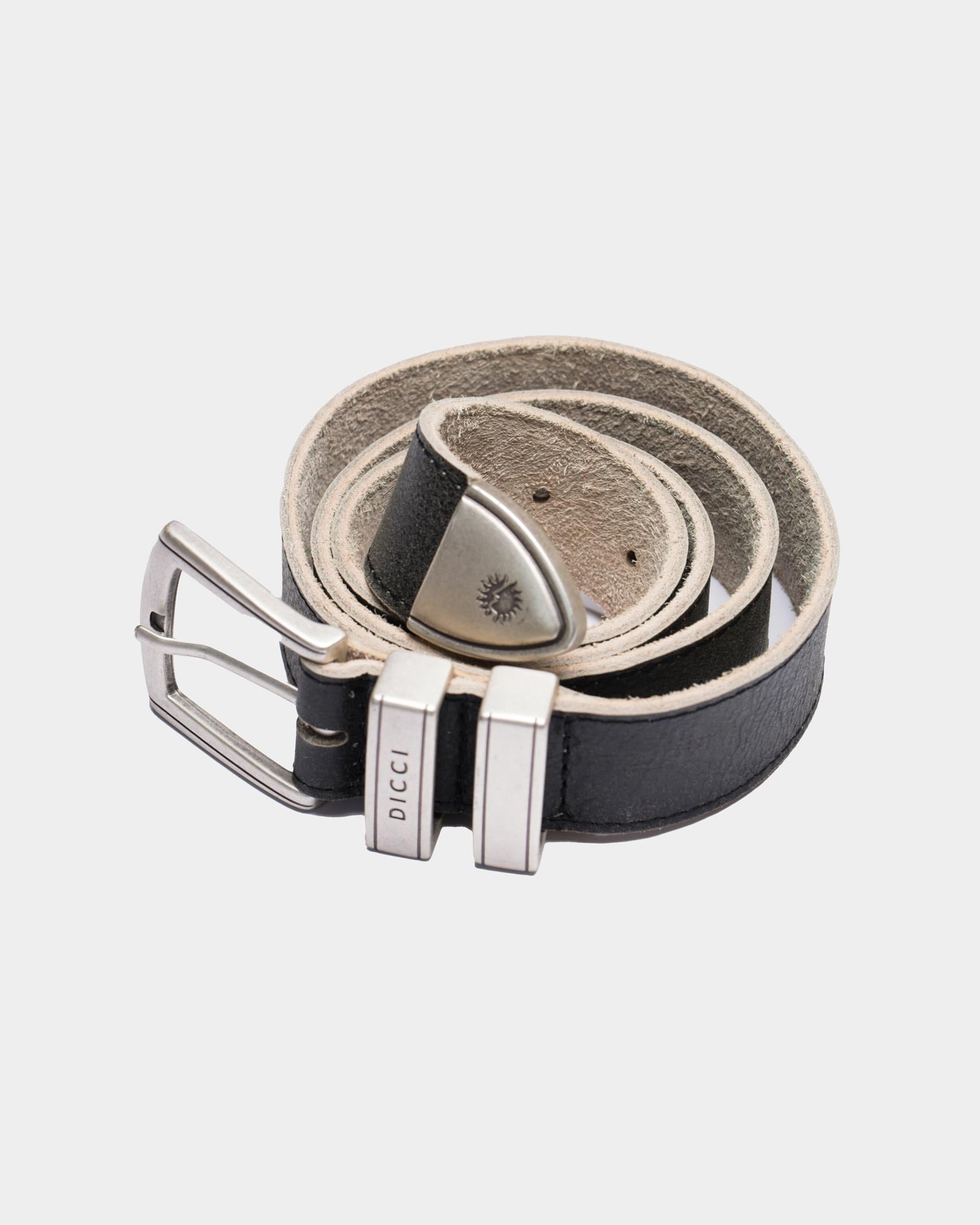 Vintage Black Leather Belt - WRONG SENSE® X DICCI