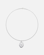 Collana Wester in acciaio inossidabile con placcatura in argento