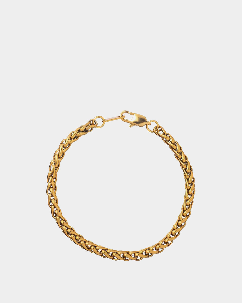 Golden wheat chain bracelet 5mm