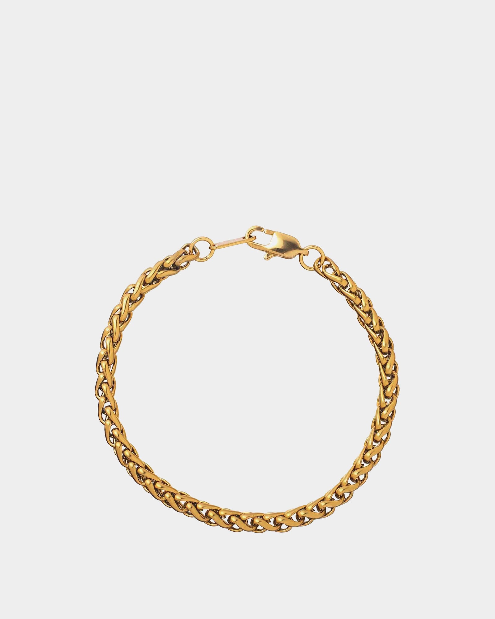 Golden wheat chain bracelet 5mm
