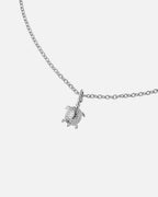 colar silver - colar de aço inoxidável com pendente de uma tartaruga