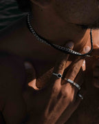 silver chain necklace stainless steel