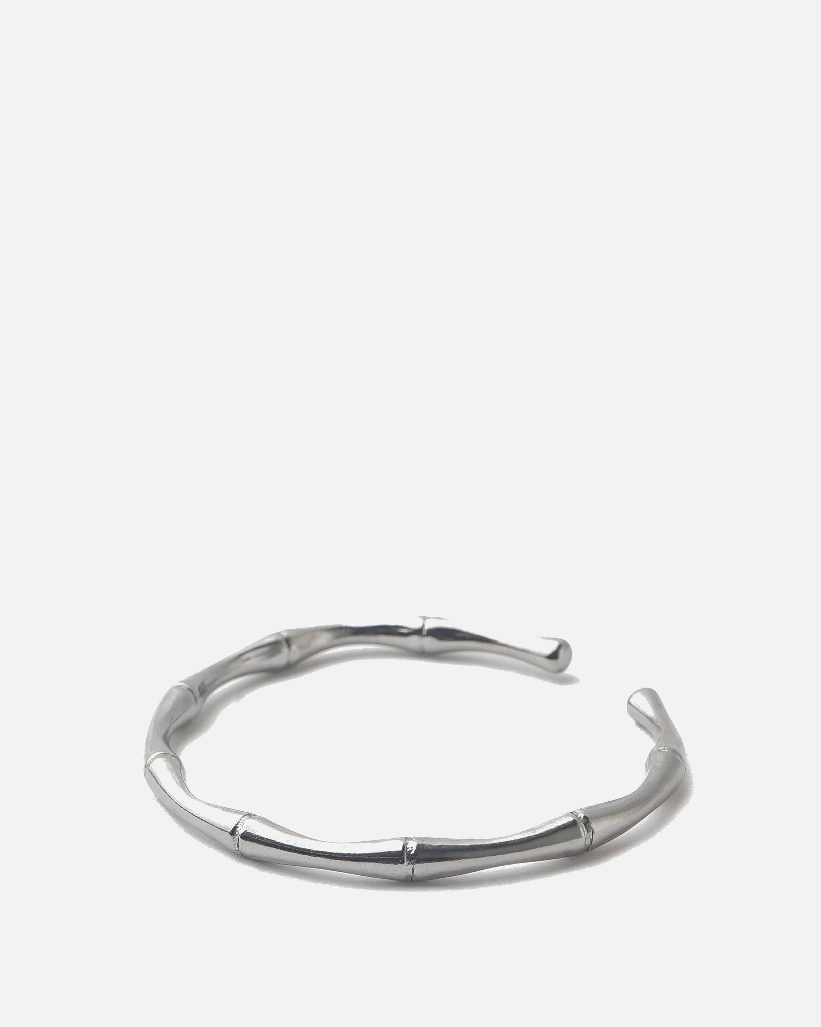 Bambu Cuff Bracelet in Silver