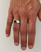 anello in onice nera Dicci