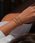 girl model with kauai golden bracelet