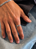 men wearing two dicci promise rings