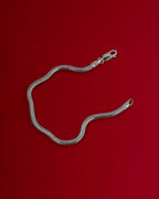 Pulsera de cadena de plata 925 con diseño de serpiente cobra