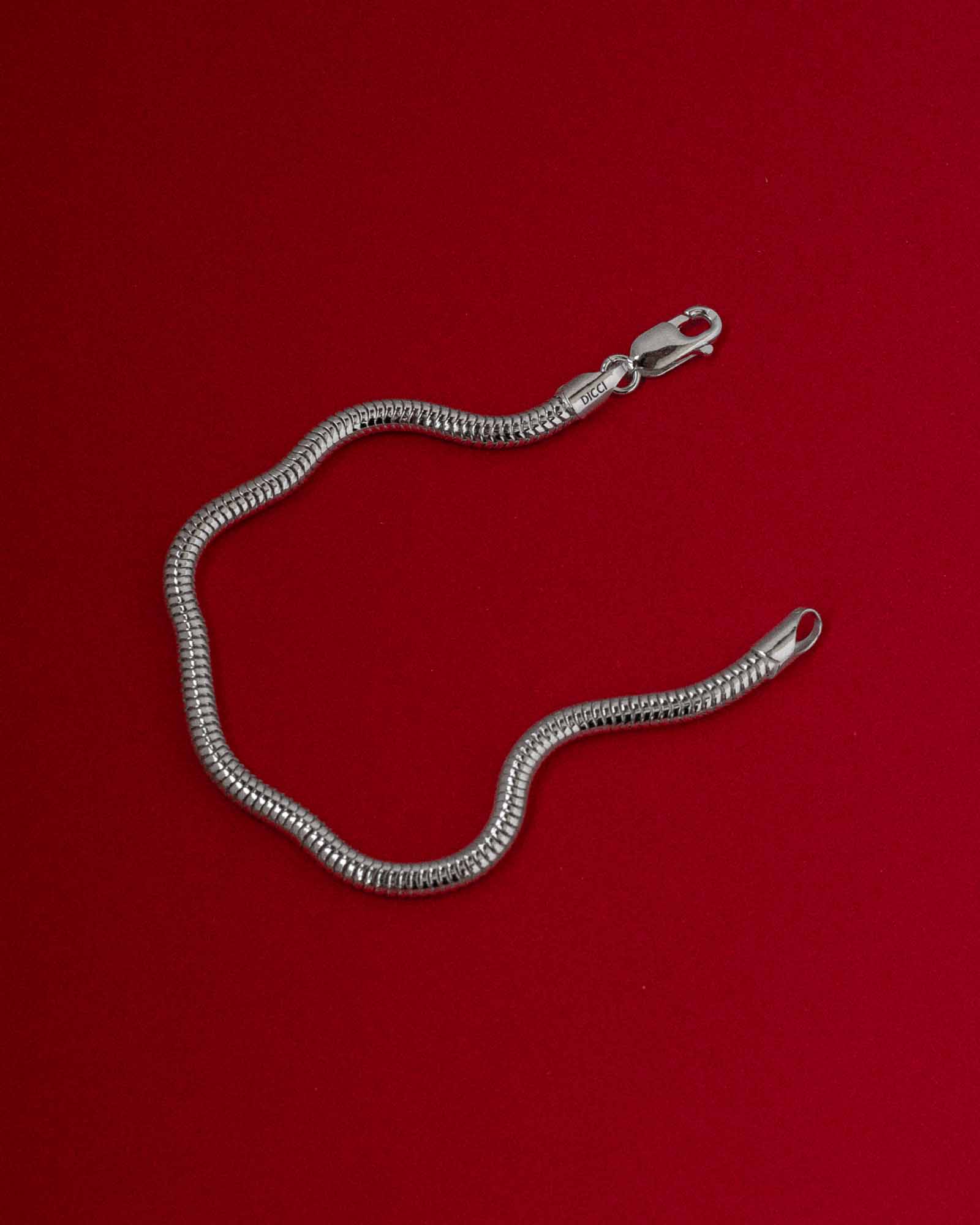 Snake Bone Chain Bracelet 925 Silver Chains DICCI Jewelry