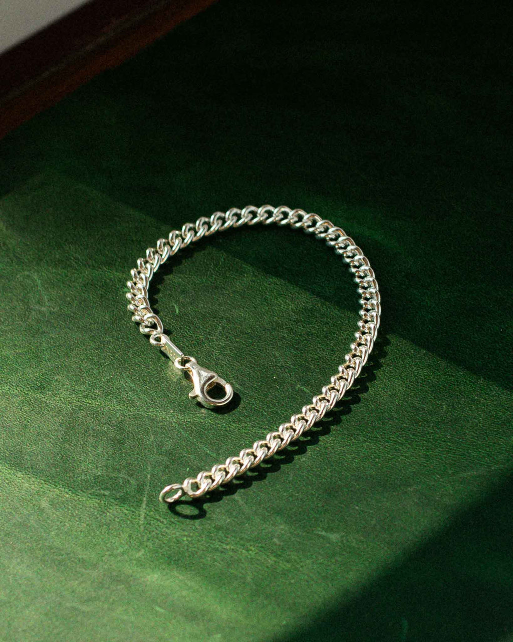 pulseira malha barbela em prata 925