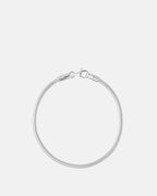 pulseira snake 3mm em prata 925