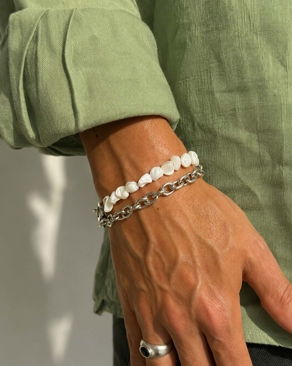 men wearing sicily bracelet