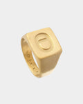Anillo de sello dorado Signature