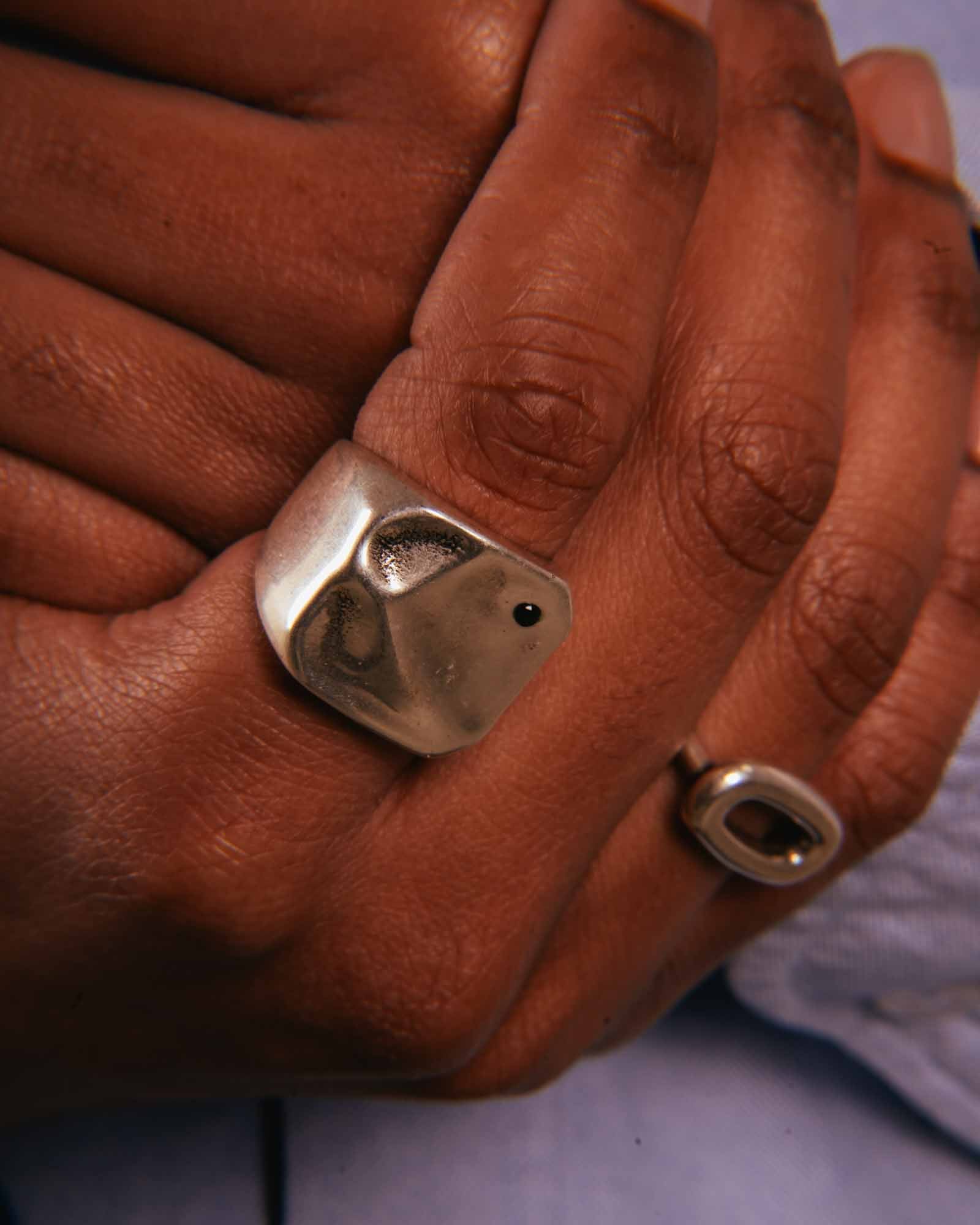 silver Chunky Ring