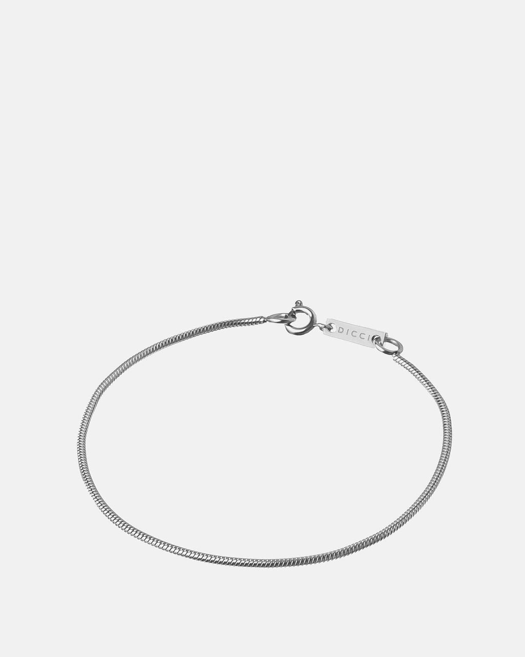 Snake Bone Chain Bracelet in silver stainless steel