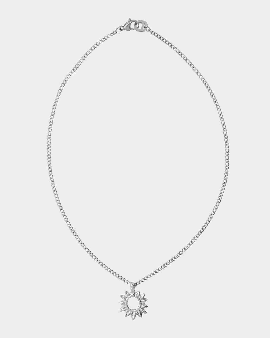 Sunburst Rhodium Necklace