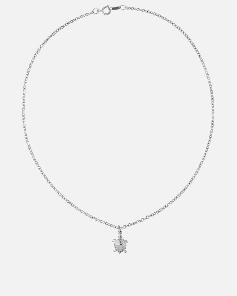 turtle necklace in stainless steel - silver color