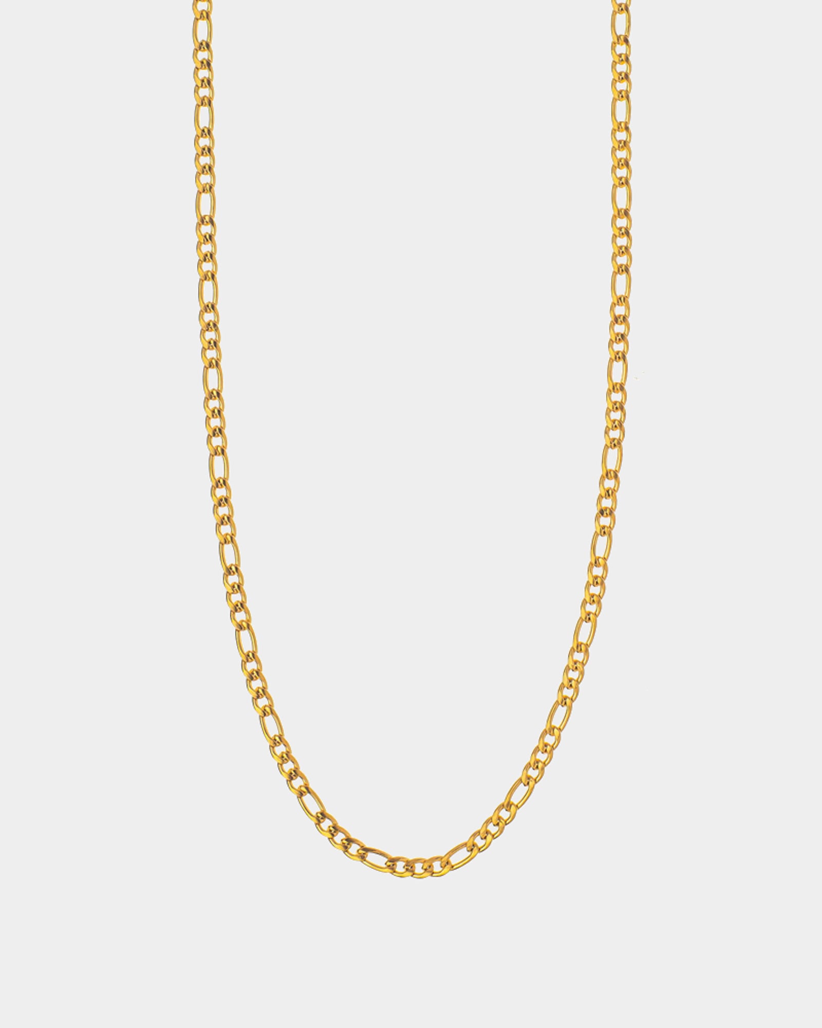 Oia - colar em aço dourado com elos 3*1 - Corrente Dourada - Joias Unissexo Online - Dicci