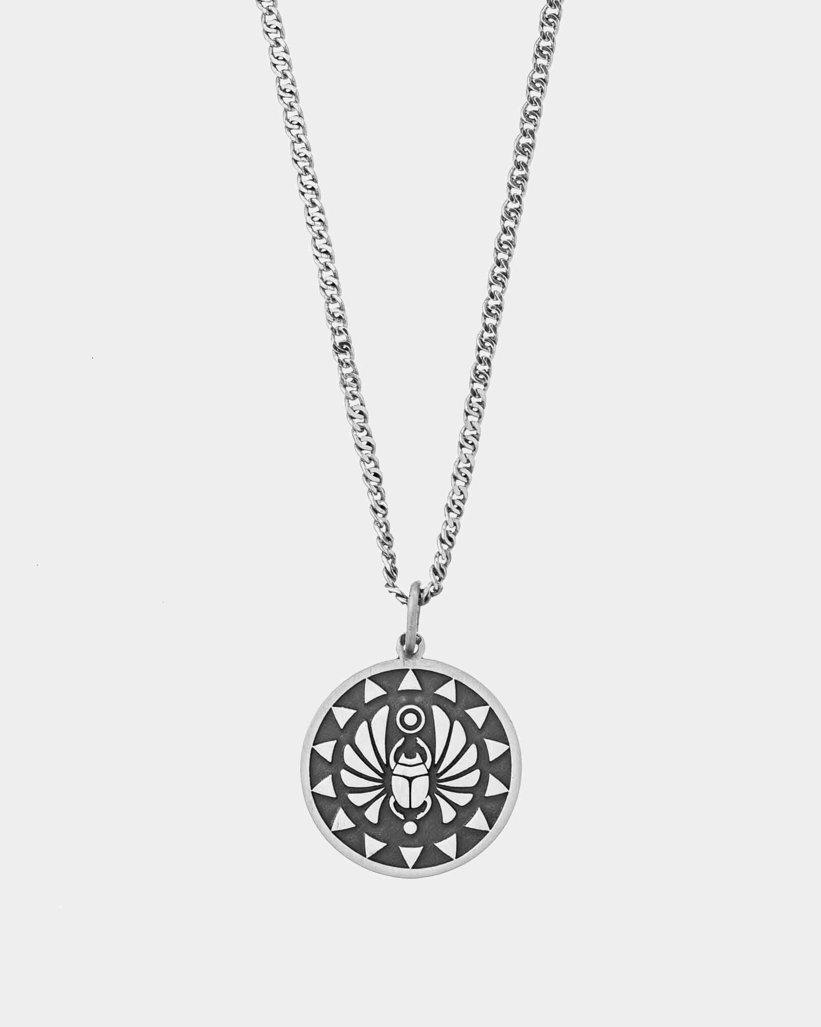 Egyptian Scarab - 925 Silver Necklace 'Egyptian Scarab' - Online Unissex Jewelry - Dicci