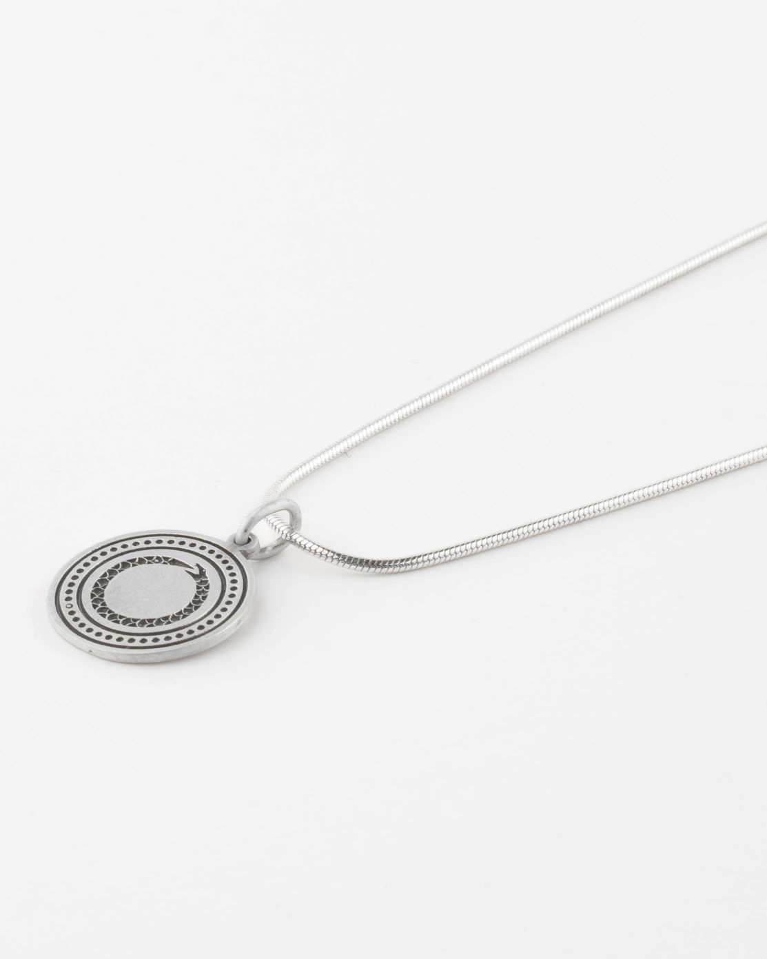 Ouroboros - 925 Sterling Silver Necklace - Silver Accessories - Online Unissex Jewelry - Dicci