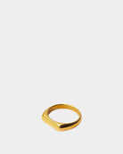 Anello Flat Top - Acciaio Inossidabile Dorato - Acquista anelli unisex online - Dicci