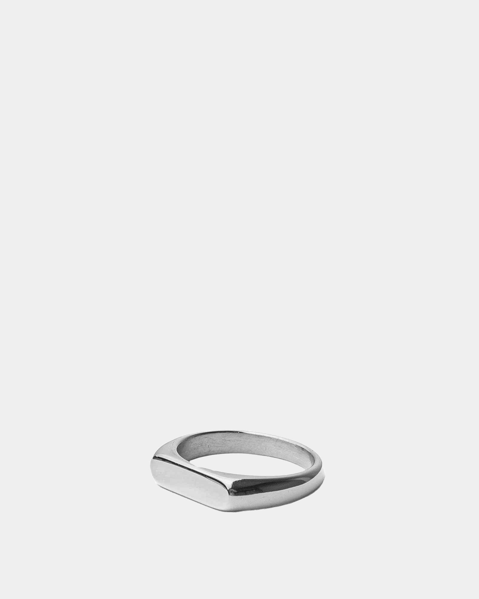 Anello Flat Top - Argento Acciaio inossidabile - Acquista anelli online - Anelli unisex in acciaio inossidabile - Dicci